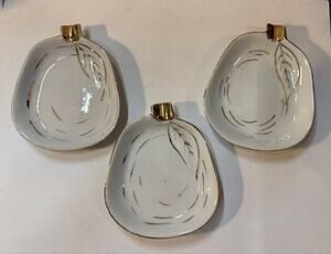Vintage Fruit Shaped Ashtray White Pear Made in Occupied Japan